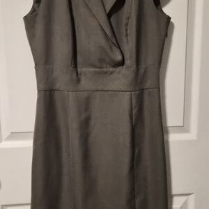 Calvin Klein Sophisticated Sleeveless Brown Dress
